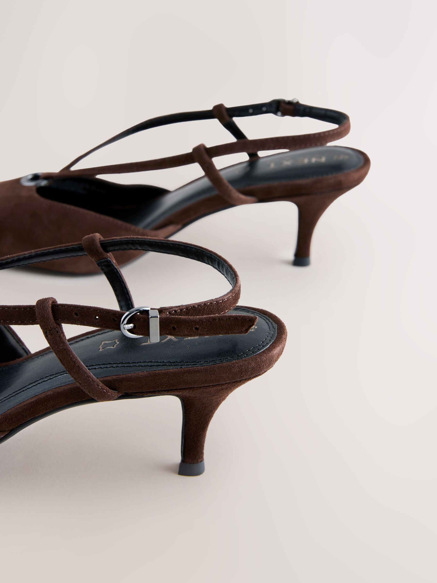Buy Chocolate Brown Forever Comfort® Leather Hardware Slingback