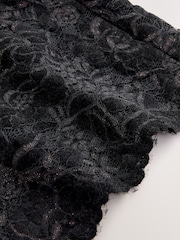 Nothing Ordinary Black Sparkle Lace Wide Leg Trousers - Image 3 of 3