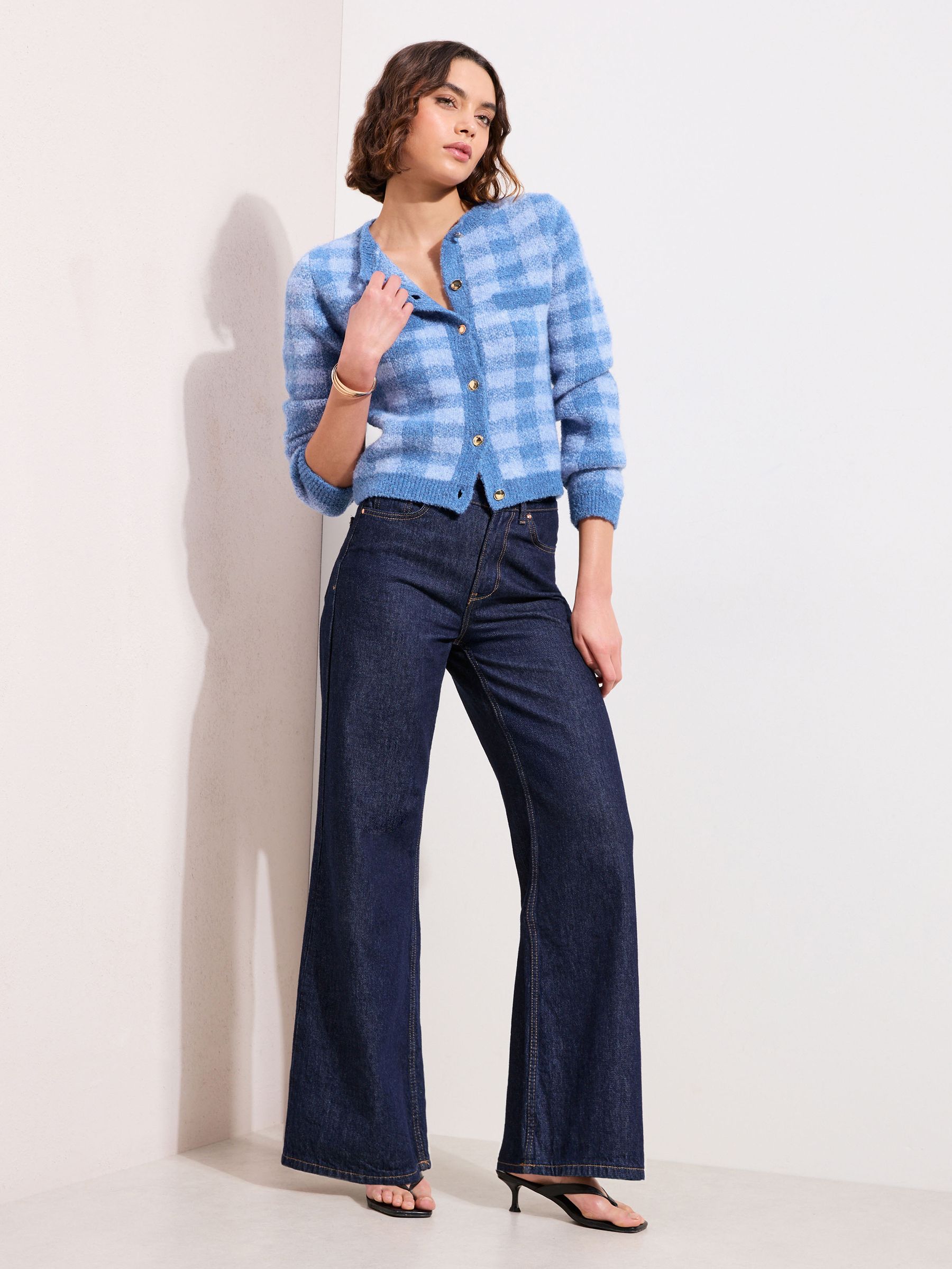 Buy Friends Like These Blue Checkerboard Cardigan from the Next UK