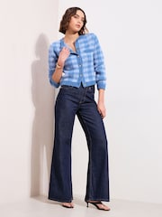 Friends Like These Blue Checkerboard Cardigan - Image 2 of 4