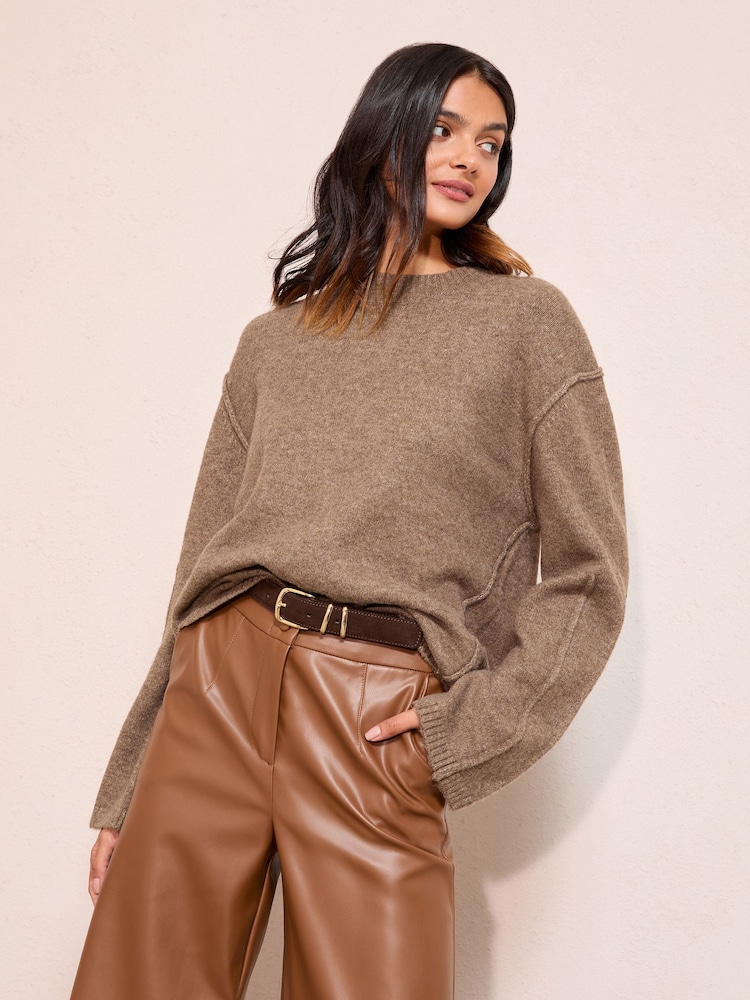 Braun - Friends Like These Rundhalspullover - Bild 1 von 4 Braun - Friends Like These Rundhalspullover - Bild 1 von 4