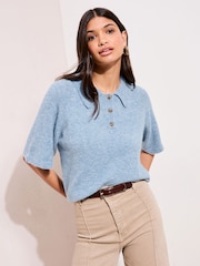 أزرق شاحب - Friends Like These البلوزة المحبوكة - صورة 1 من 4