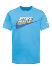 Nike Baltic Blue Little Kids Logo T-Shirt - Image 1 of 2