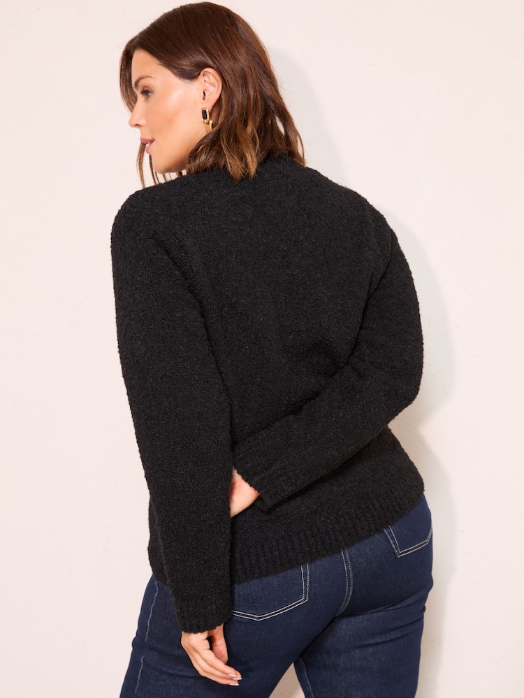 أسود - Friends Like These Boucle Cardigan - صورة 5 من 5 أسود - Friends Like These Boucle Cardigan - صورة 5 من 5