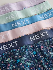 Blue/Green Floral Print 5 Pack Trunk Boxers - Image 8 of 10