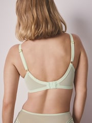Green DD+ Pad Balcony Lace Bra - Image 4 of 5