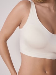 Cremefarvet - Ultimativ komfort superblød modal T-shirt bh - Billede 5 af 8