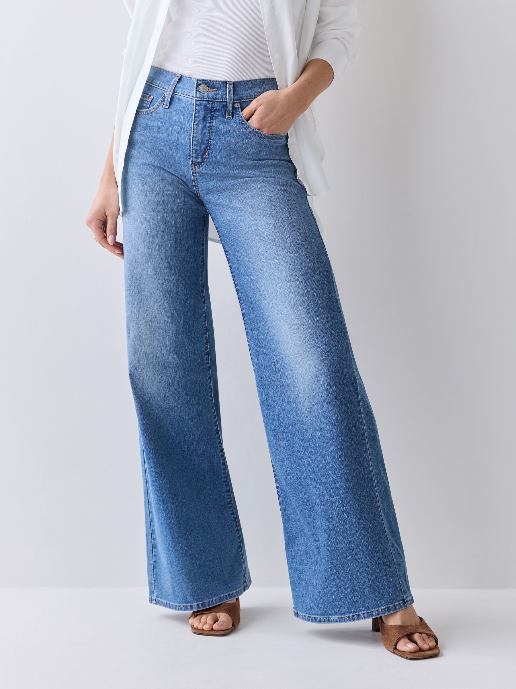 Buy Levi's® Cool Satisfaction Blue 318 Shaping Mid Rise Wide Leg