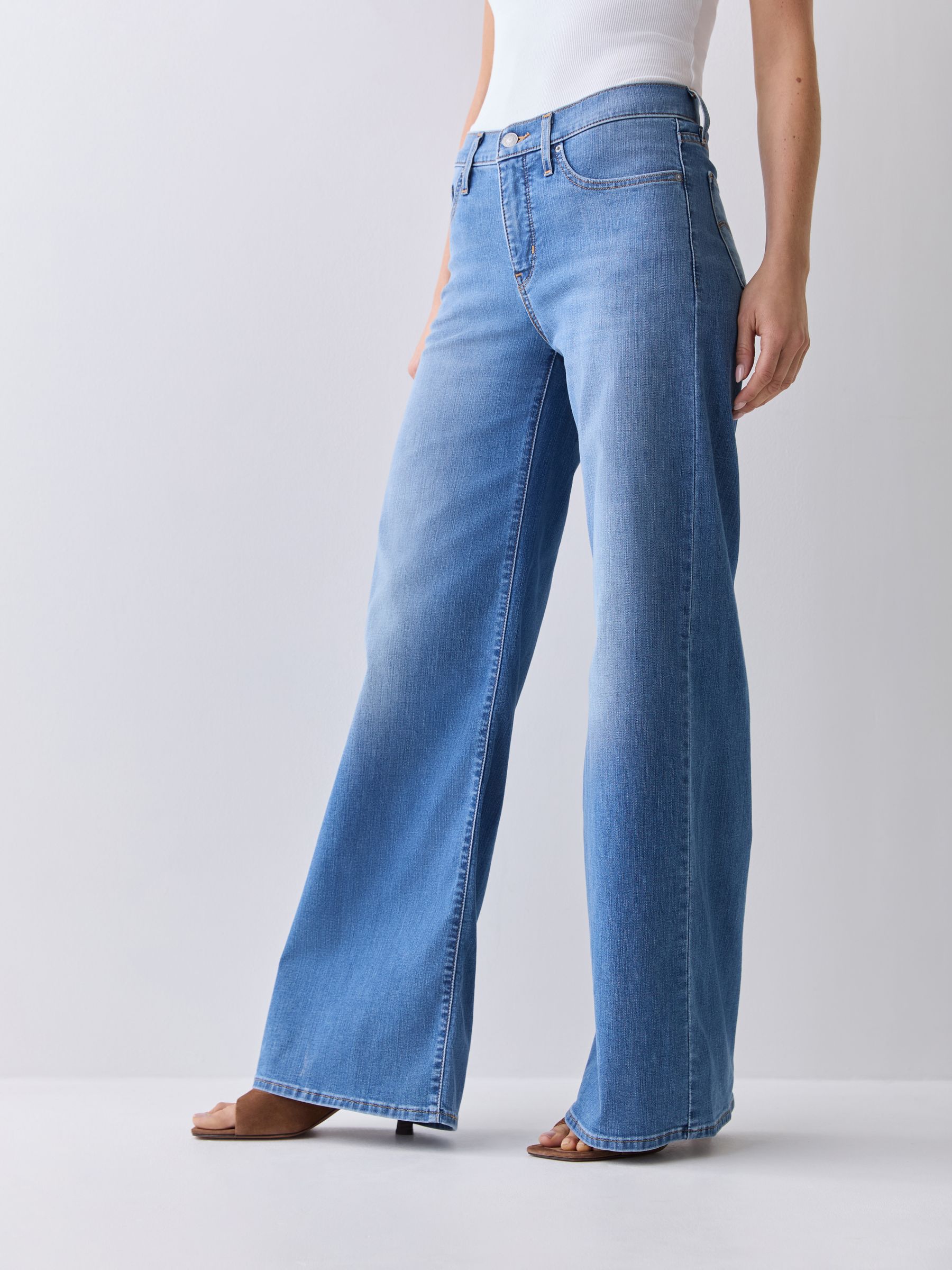 Buy Levi's® Cool Satisfaction Blue 318 Shaping Mid Rise Wide Leg