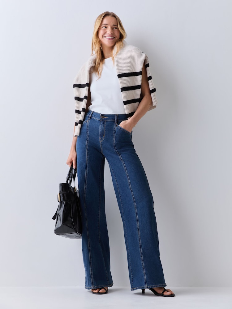 Levi's® Is It Denim 318 Shaping Wide Leg Jeans - Image 1 of 5 Levi's® Is It Denim 318 Shaping Wide Leg Jeans - Image 1 of 5