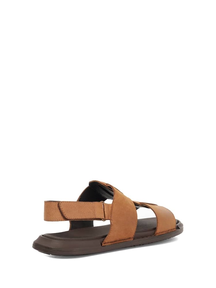 Dune London Brown Izan Flexi Sole Fisherman Sandals - Image 2 of 5 Dune London Brown Izan Flexi Sole Fisherman Sandals - Image 2 of 5