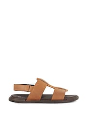Dune London Brown Izan Flexi Sole Fisherman Sandals - Image 3 of 5