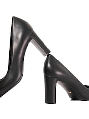 Dune London Black Arriving Comfort Mid Block Heels - Image 6 of 6