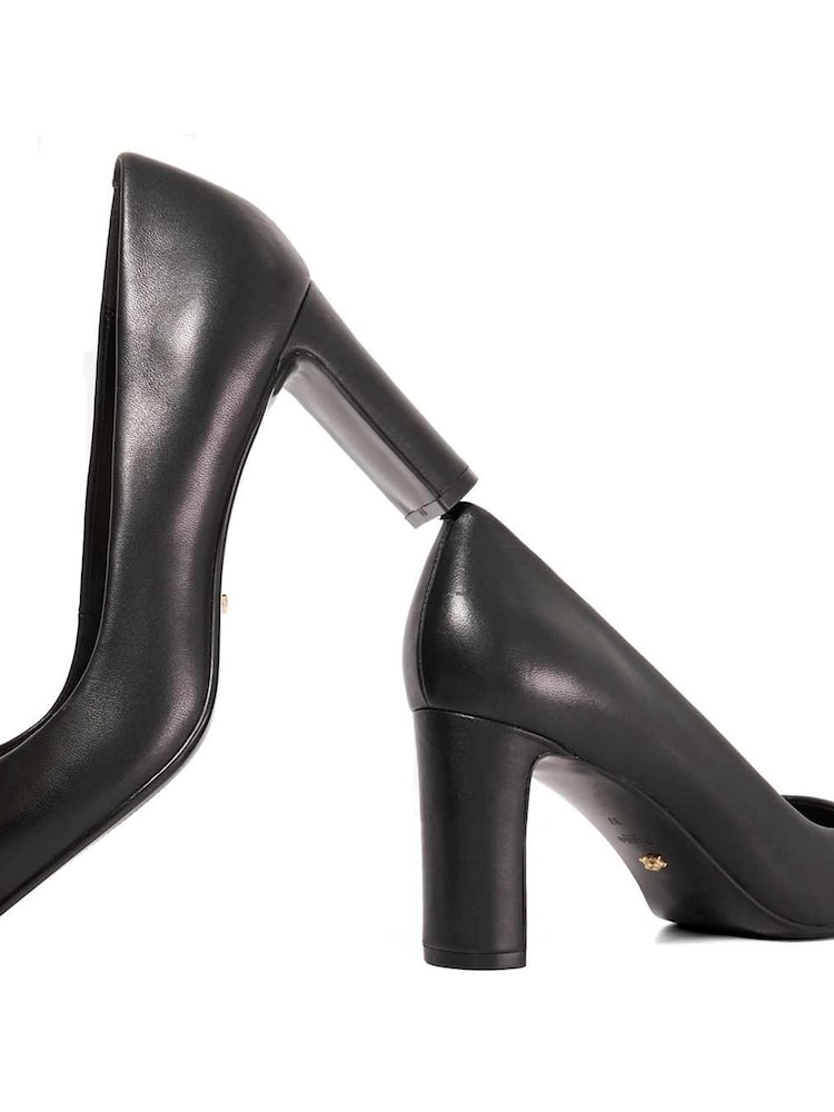 Dune London Black Arriving Comfort Mid Block Heels - Image 6 of 6