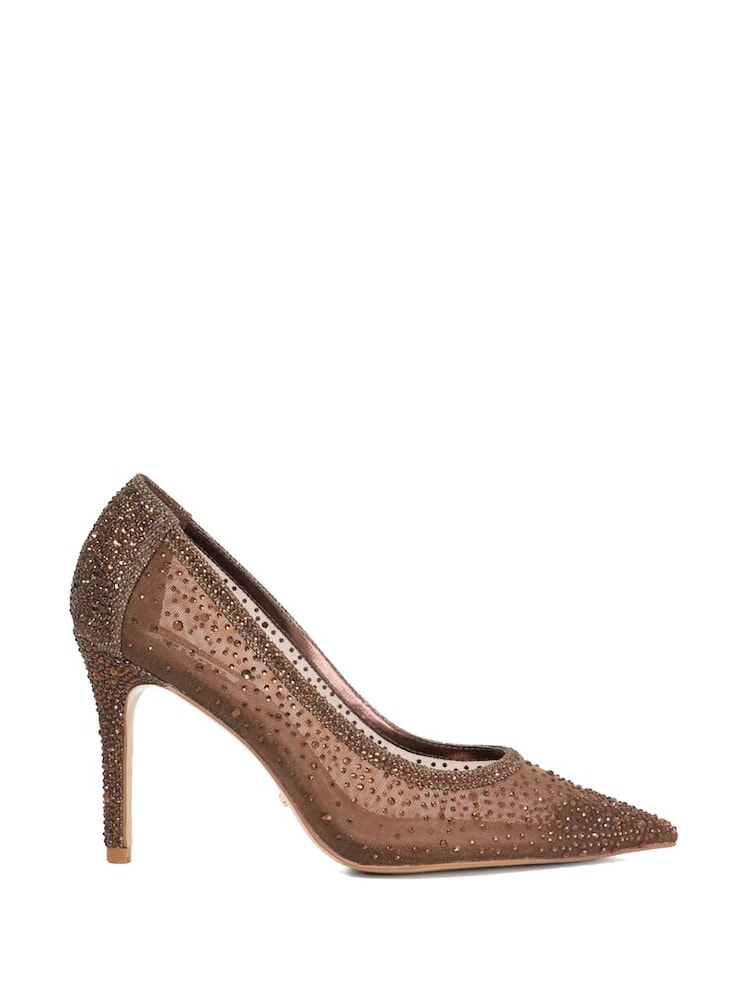 Dune London Brightest Embellished Hotfix Court Heels - Imagen 1 de 5 Dune London Brightest Embellished Hotfix Court Heels - Imagen 1 de 5