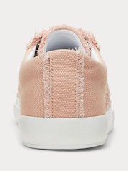 Lauren Ralph Lauren Pink Canvas Trainers - Image 3 of 4