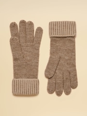 Joules Wren Oatmeal Gloves - Image 2 of 3
