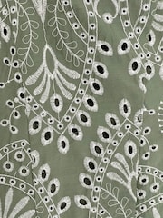Girl In Mind Green Milly Broidery Midi Dress - Image 6 of 6