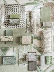 Harlequin Seaglass Evergreen Kimono Kasuri Wallcoverings 10M Wallpaper - Image 3 of 3