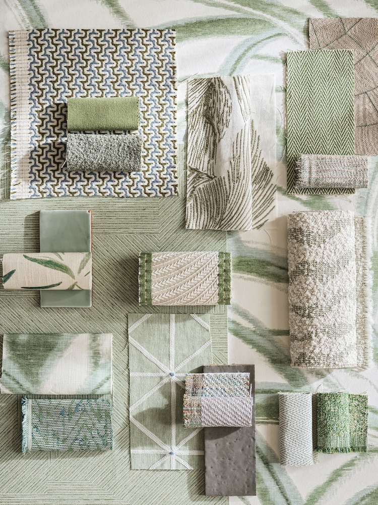 Harlequin Seaglass Evergreen Kimono Kasuri Wallcoverings 10M Wallpaper - Image 3 of 3