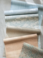 Harlequin Paprika Teal Hansha Kasuri Wallcoverings 10M Wallpaper - Image 2 of 2