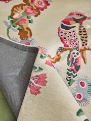 Cath Kidston Natural Birds and Berries Wool Tufted Rug - Image 4 of 5