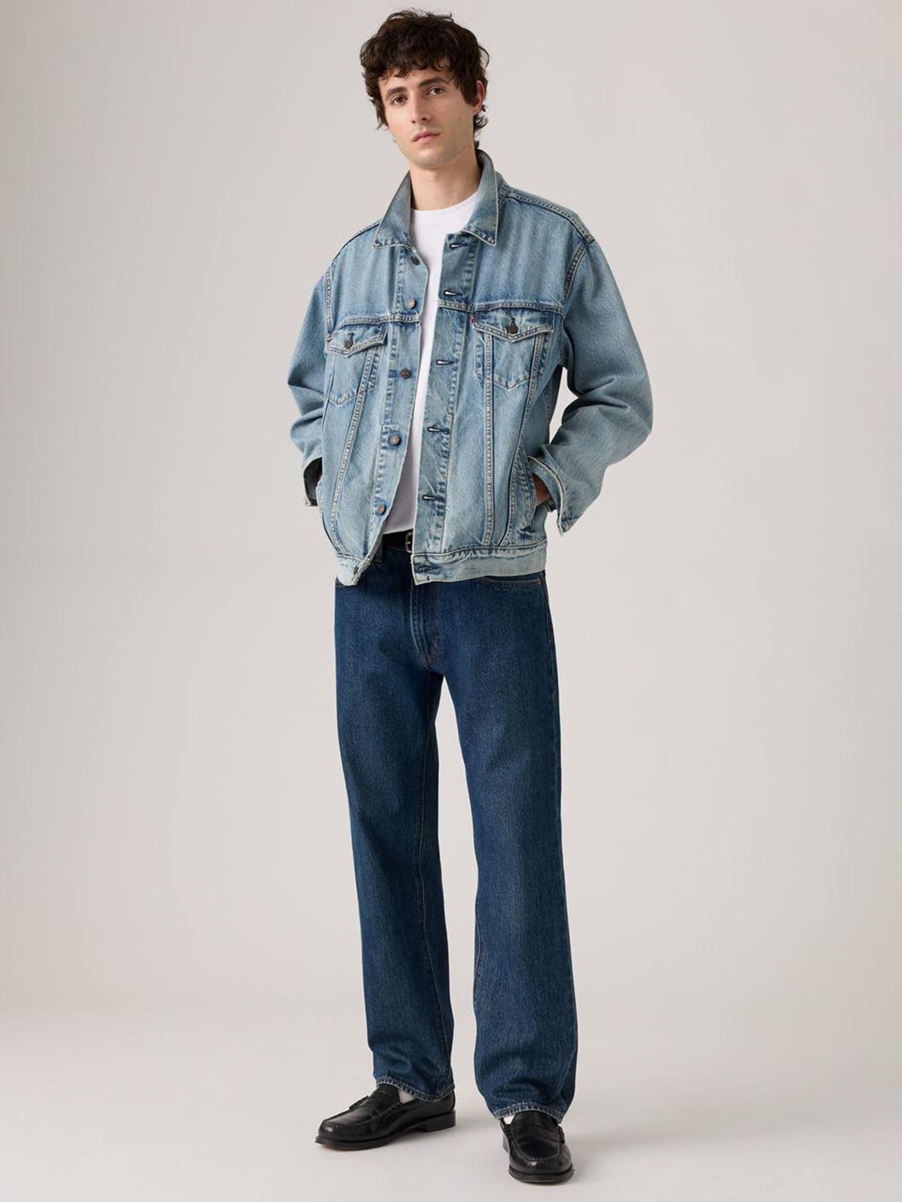 Buy Levi's® Check The Score Blue 555™ Relaxed Straight Jeans from