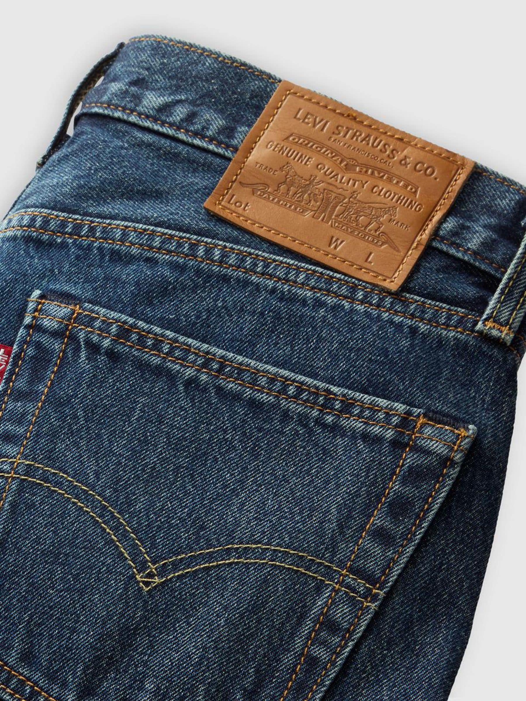 Buy Levi's® Check The Score Blue 555™ Relaxed Straight Jeans from