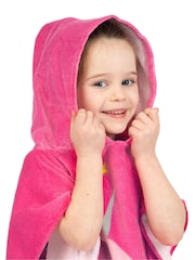 Harry Bear Pink Unicorn Hooded Towel Poncho - Image 3 of 12