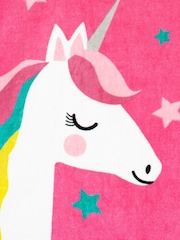 Harry Bear Pink Unicorn Hooded Towel Poncho - Image 8 of 12
