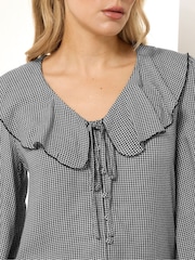 Blusa Long Tall Sally com gola Gingham - Imagem 4 de 4