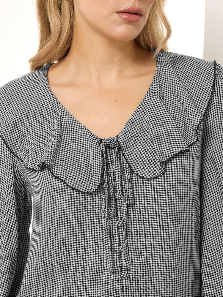 Blusa Long Tall Sally com gola Gingham - Imagem 4 de 4