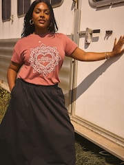 Camiseta Yours Curve Happiness Placement - Imagem 2 de 4