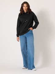 Long Tall Sally Black Overhead Hoodie - Image 2 of 5