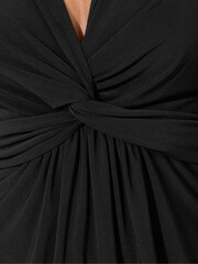 Yours Curve Black London Knot Front Top - Image 4 of 5