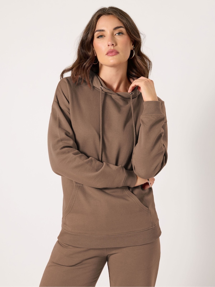 Long Tall Sally Brown Overhead Hoodie - Image 1 of 5