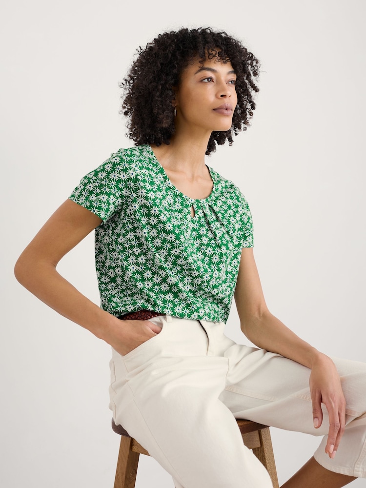 Seasalt Cornwall Green Appletree T-Shirt - Image 2 of 5