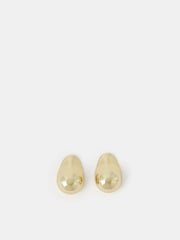 Accessorize Gold Tone 4ct Molten Curve Drop Earrings - Image 1 of 3
