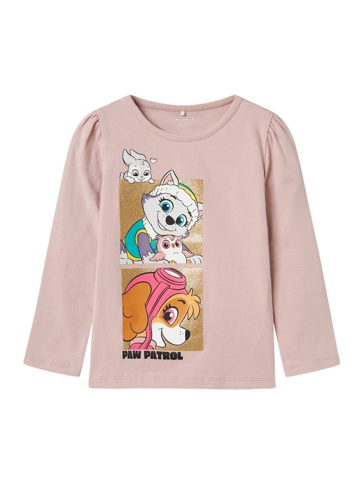 Name It Purple Paw Patrol Graphic Print Long Sleeve T-Shirt - Image 1 of 3