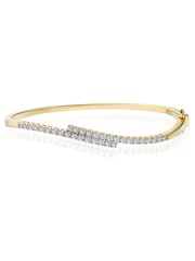 The Diamond Store White Bangle 0.50ct Lab Diamond Bracelet in 18K Gold Vermeil - Image 3 of 3