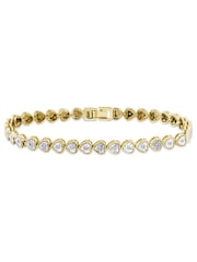 The Diamond Store Gold Heart 0.15ct H/SI Lab Diamond Tennis Bracelet  in 18K Gold Vermeil - Image 6 of 6