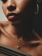 The Diamond Store White Love Letter Initial 0.10ct Lab Diamond Necklace in 18K Gold Vermeil - Image 3 of 4