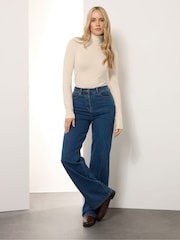 Long Tall Sally Natural Roll Neck Jumper - Image 2 of 5