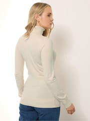 Long Tall Sally Natural Roll Neck Jumper - Image 3 of 5