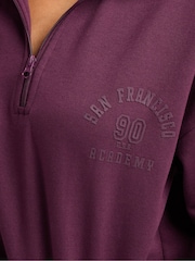 PixieGirl Petite Red San Francisco Zip Sweatshirt - Image 4 of 6