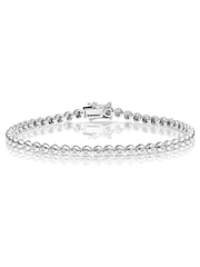 The Diamond Store White Rubover 0.50ct Lab Diamond Tennis Bracelet in 9K White Gold - Image 1 of 1