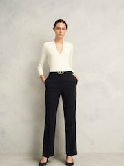 Hobbs Black Petite Rae Trousers - Image 1 of 4