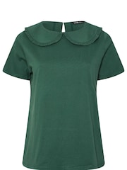 Verde - Yours Curve Peter Pan Lace Collar Top - Imagem 6 de 6