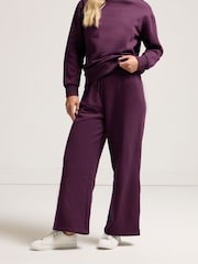M&Co Purple Petite Wide Leg Joggers - Image 1 of 5