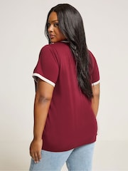 Yours Curve Ringer Placement T-Shirt - Imagem 3 de 5